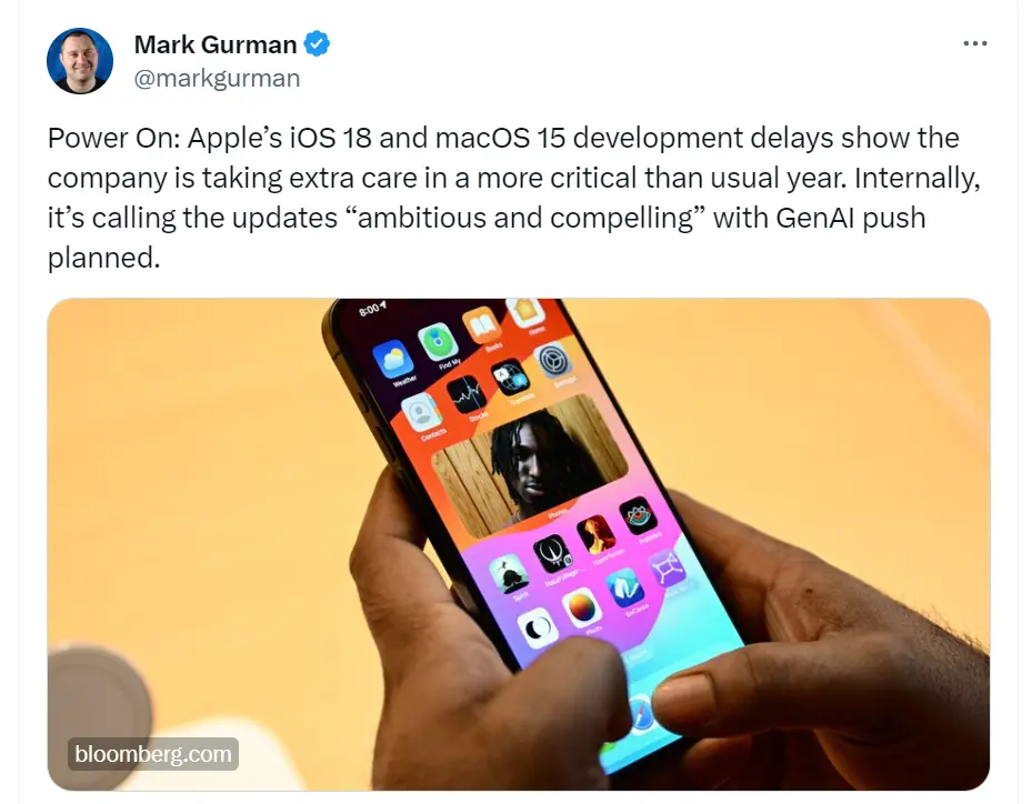 Mark Gurman - iOS 18